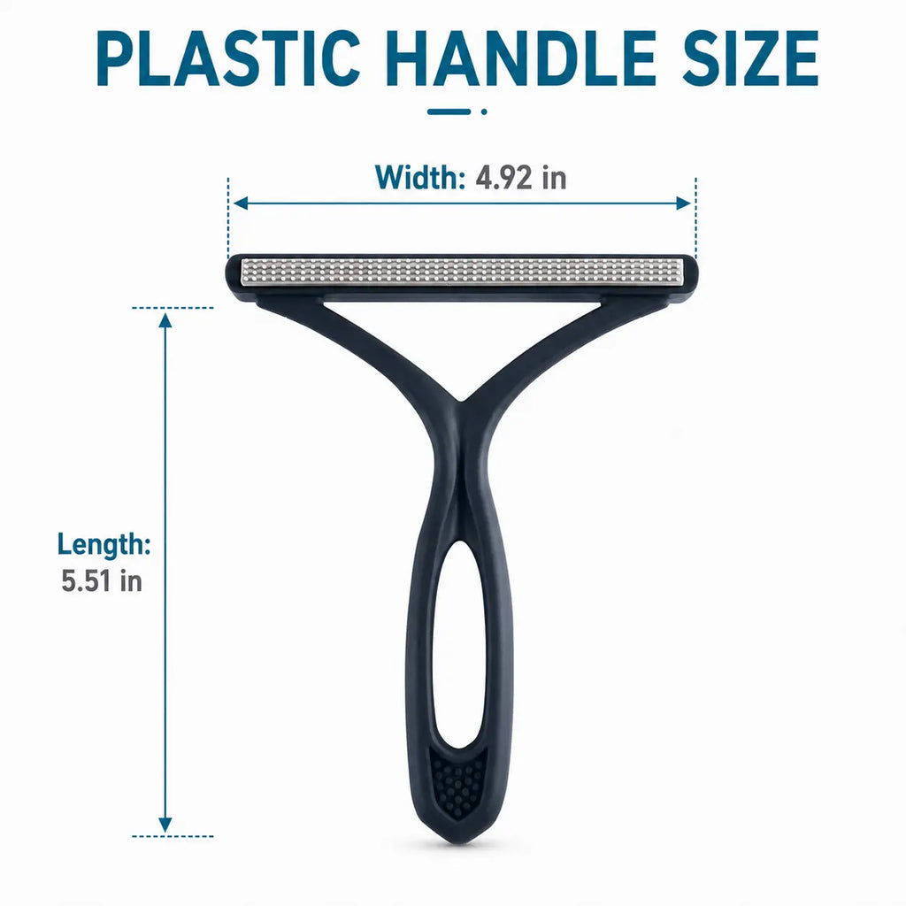 2-Piece Reusable Pet Hair Removal Set for Carpets, Upholstery, and Pet Accessories