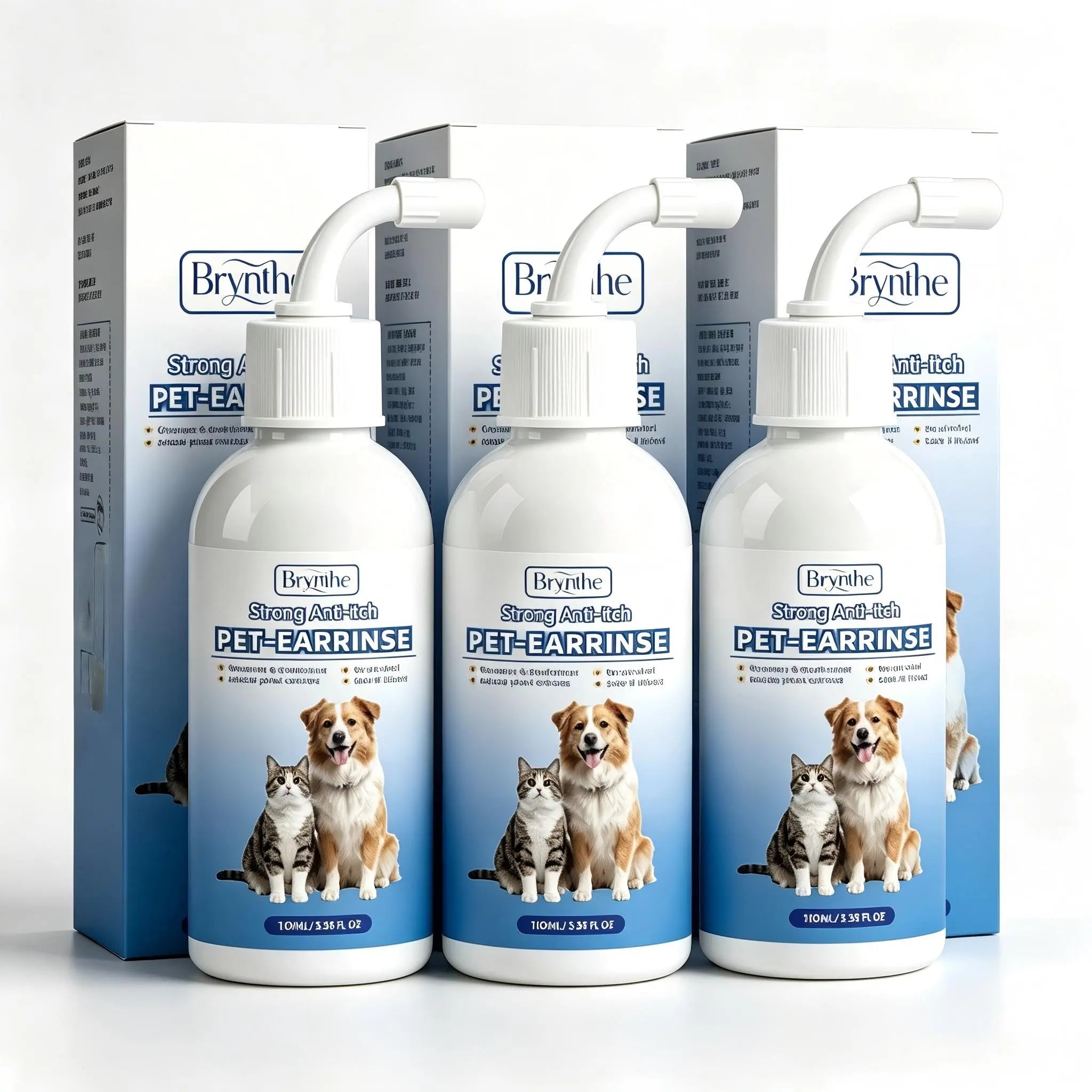 Gentle Pet Ear Cleanser | Odorless Cleaning Solution for Dogs and Cats