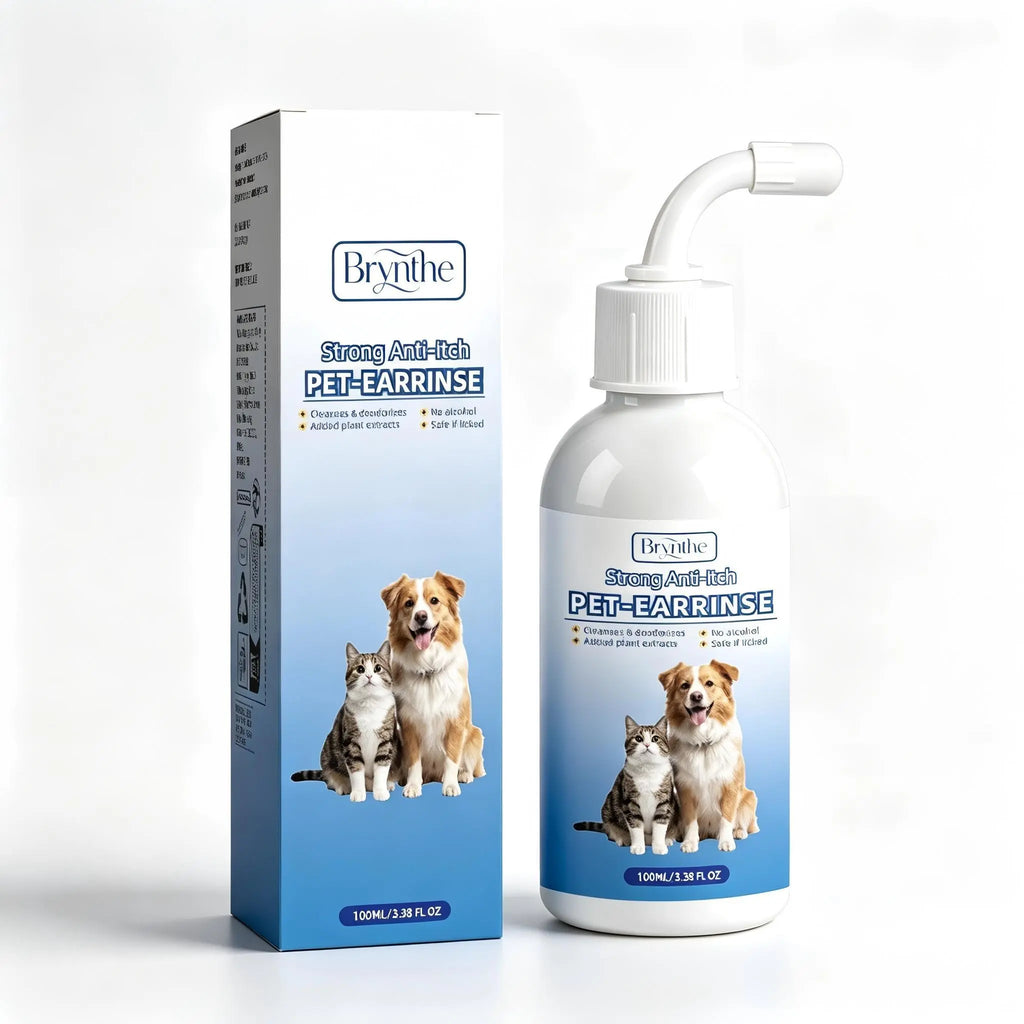 Gentle Pet Ear Cleanser | Odorless Cleaning Solution for Dogs and Cats