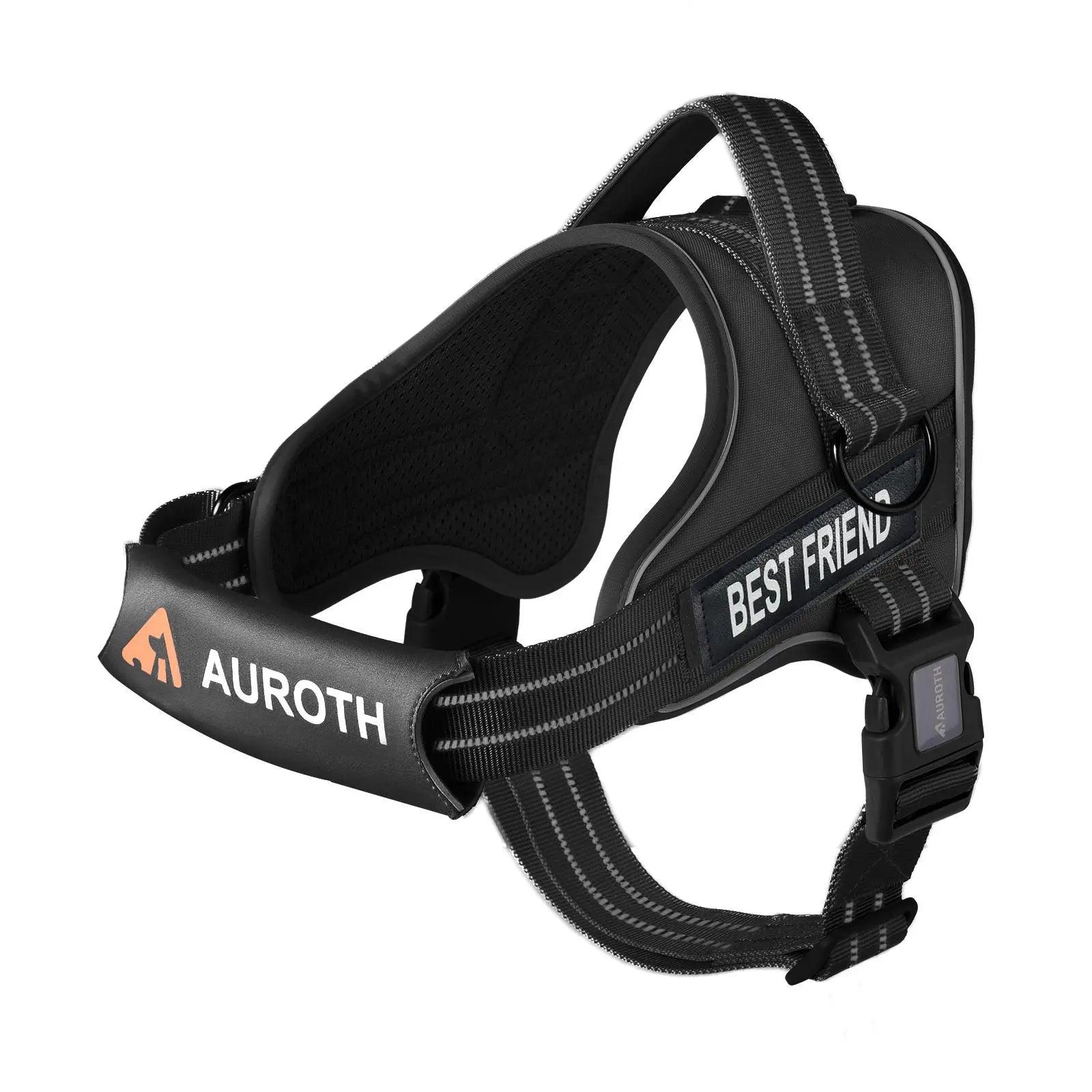 Auroth No-Pull Dog Harness with Adjustable Straps - Soft Padded Safety Vest for Dogs, Reflective Design, Easy On & Off, Perfect for Walking and Training, Suitable for Small, Medium, and Large Breeds