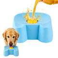 Silicone Slow Feeder Bowls for Dogs - Non-Skid Ball-In Lick Design, 3/4 Cup Capacity Wet Food Feeder for Bone Broth & Yogurt, Anxiety Relief Interactive Bowl for Small-Large Dogs (Blue) - Mid Year Sale Tiktok Shop Midyeardeals