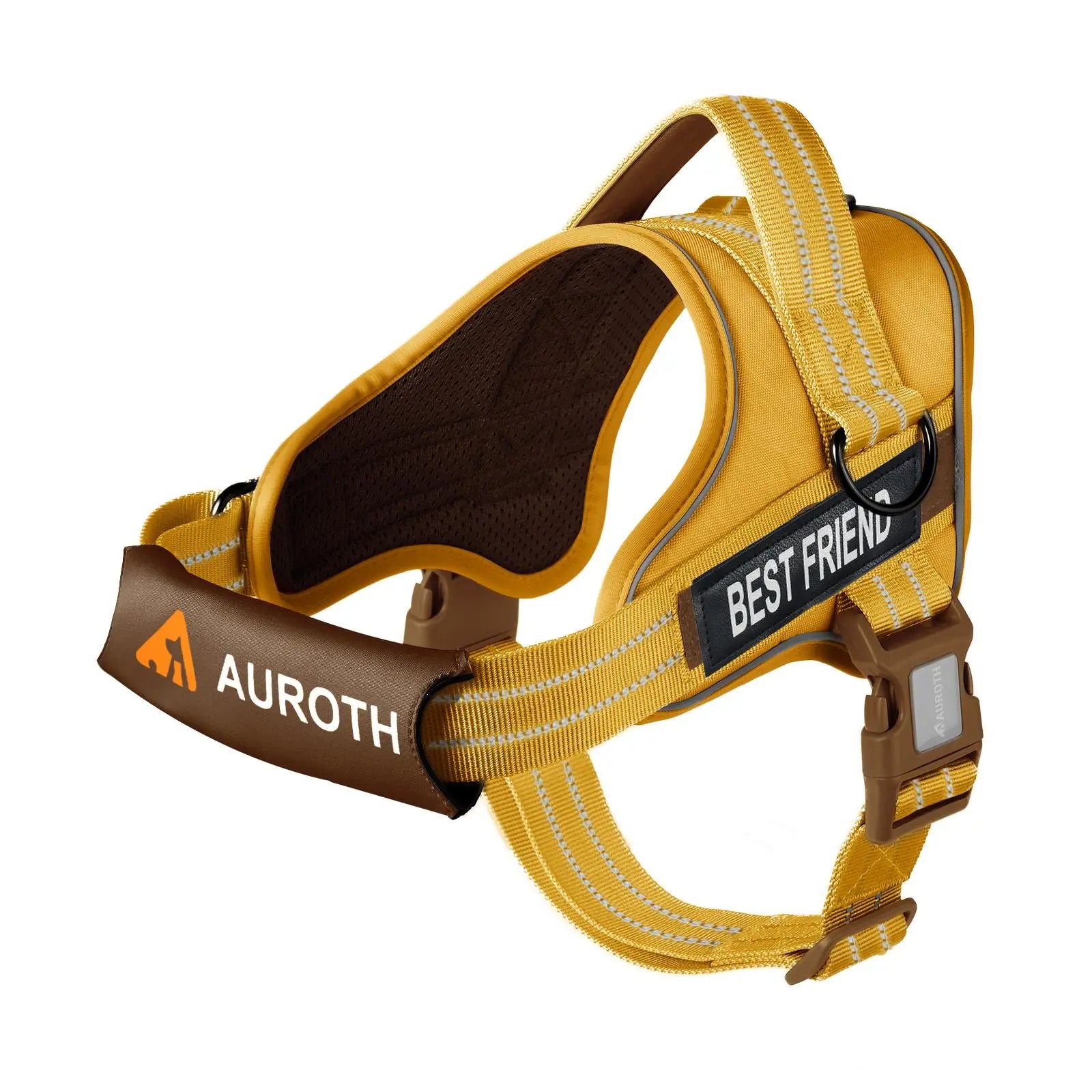 Auroth No-Pull Dog Harness with Adjustable Straps - Soft Padded Safety Vest for Dogs, Reflective Design, Easy On & Off, Perfect for Walking and Training, Suitable for Small, Medium, and Large Breeds
