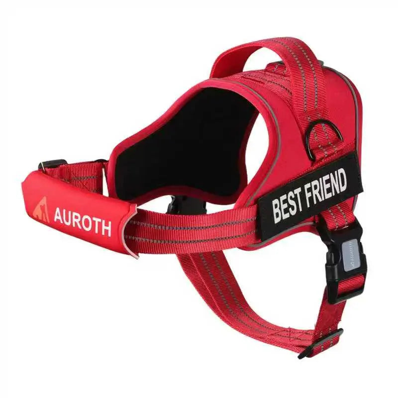 Auroth No-Pull Dog Harness with Adjustable Straps - Soft Padded Safety Vest for Dogs, Reflective Design, Easy On & Off, Perfect for Walking and Training, Suitable for Small, Medium, and Large Breeds